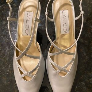 Women's Elegant Silver Strappy Heels